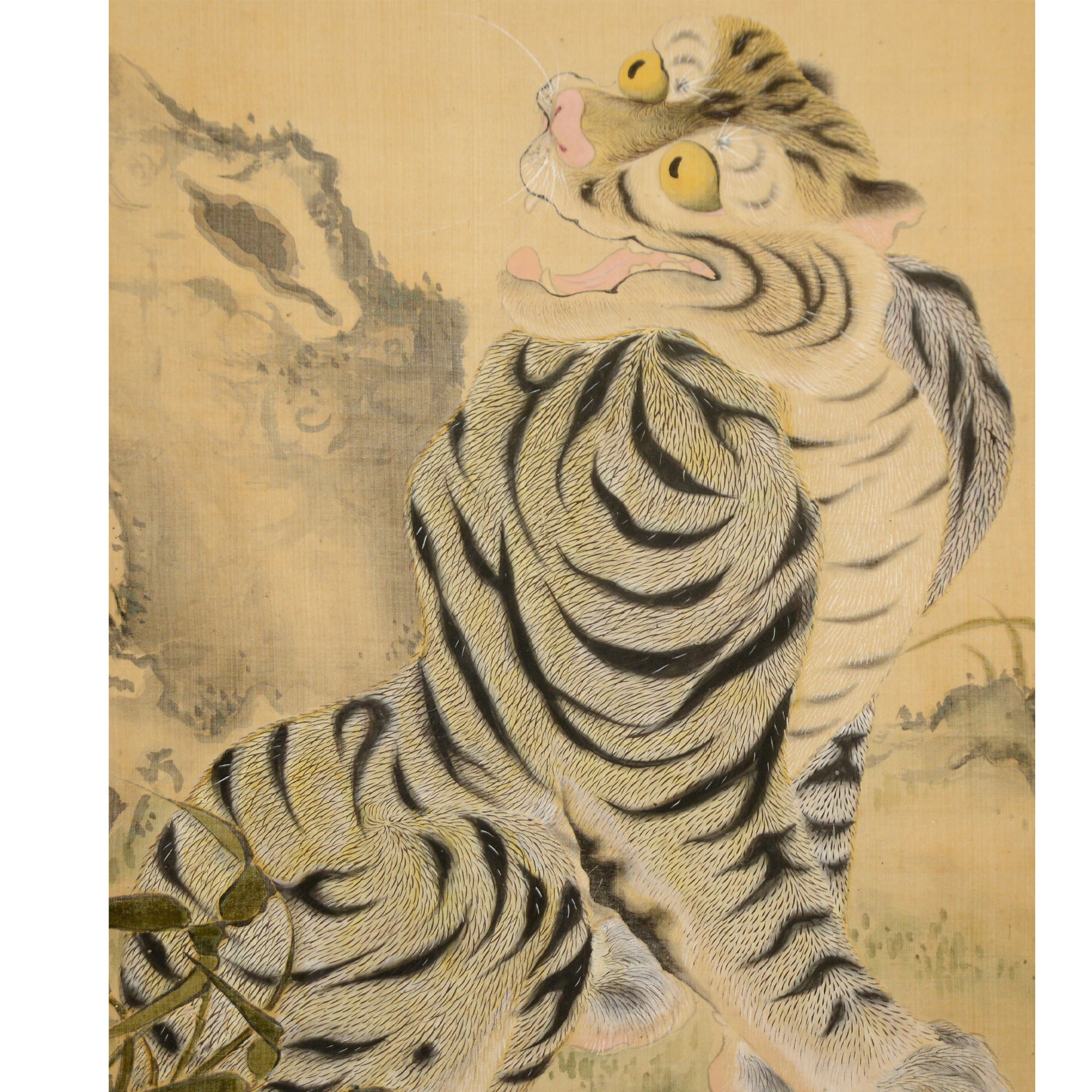 Lot024　鉅鹿民部「松に虎図」