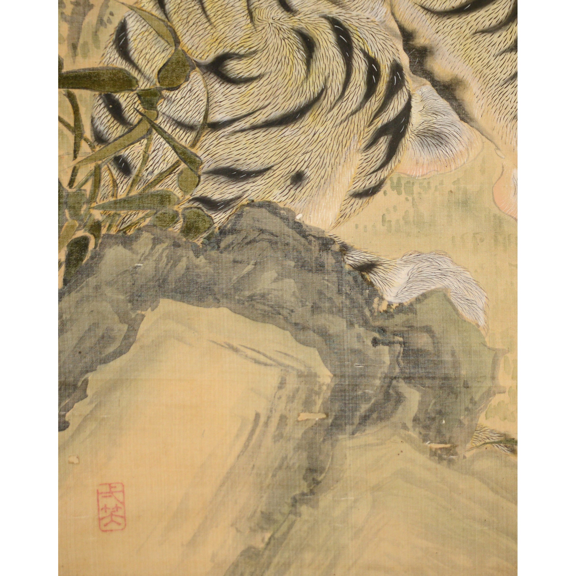 Lot024　鉅鹿民部「松に虎図」